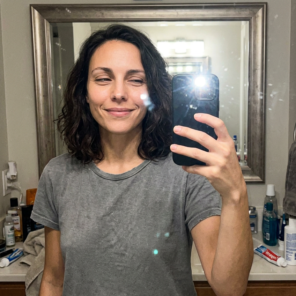 Before — Car selfie