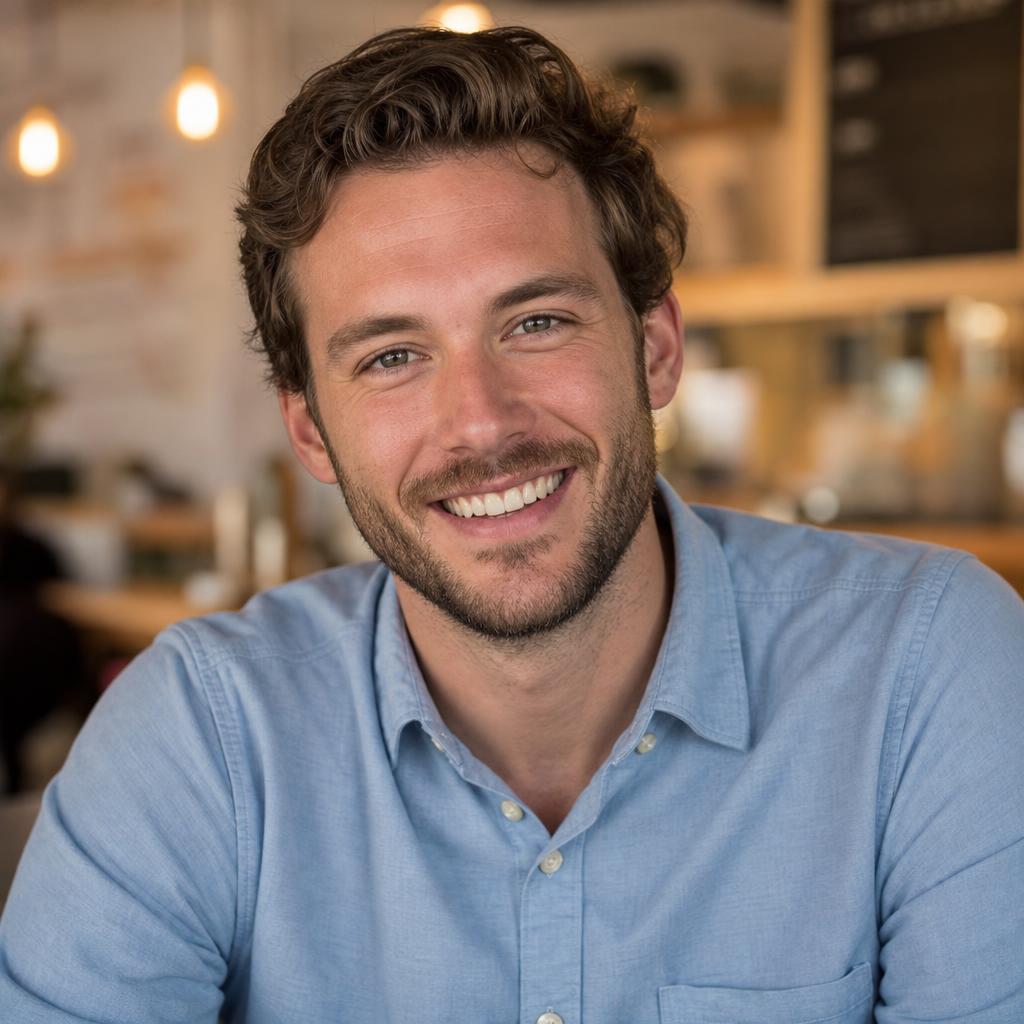 After — Button-Down Shirt • Coffee Shop